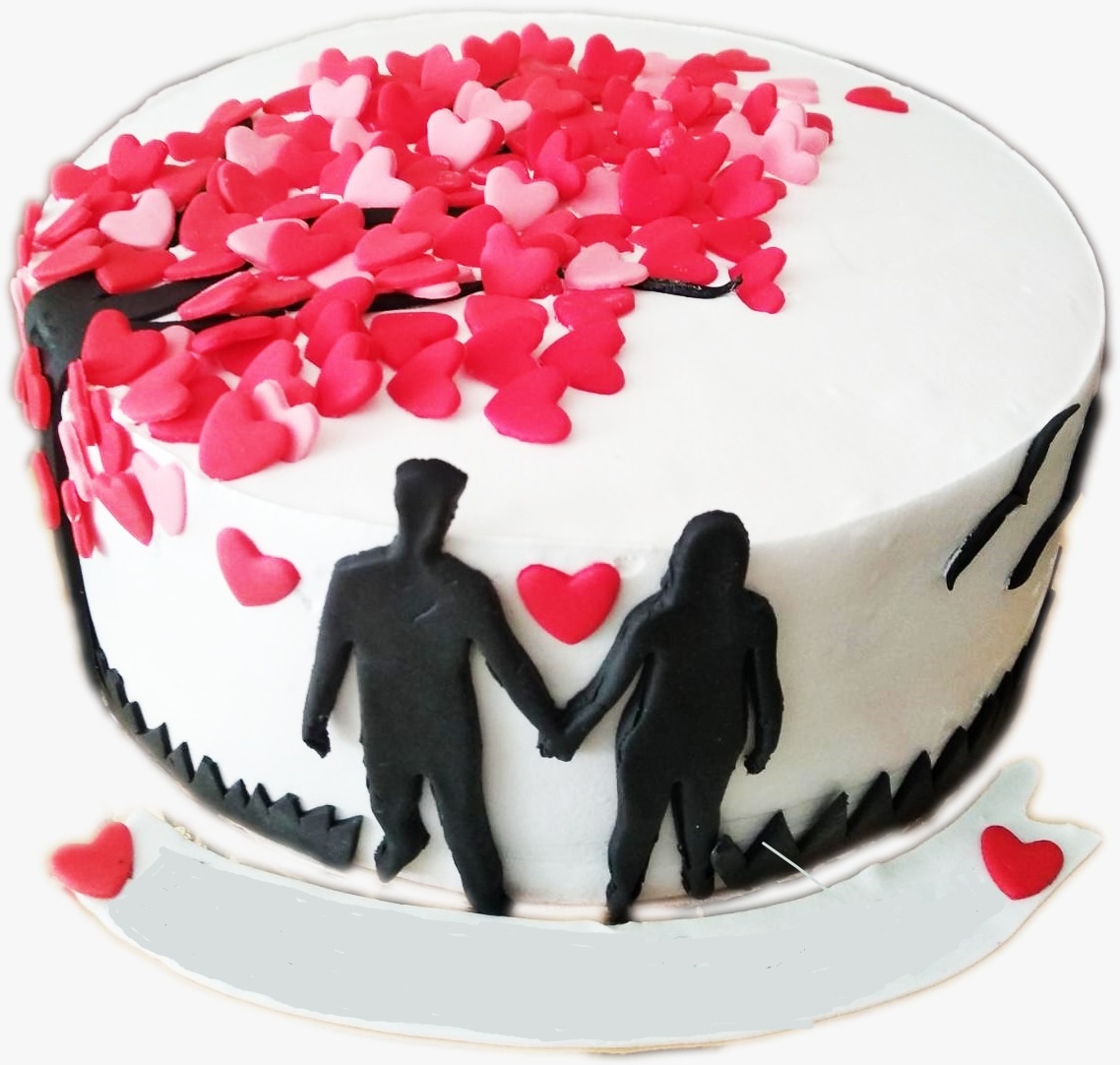 Cute Couple Photo Cake, 24x7 Home delivery of Cake in HAL 3RD STAGE,  Banglore